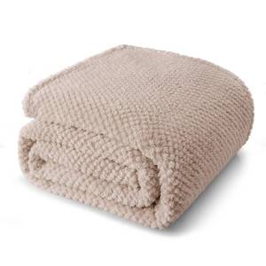 lot 11774 image: Whale Flotilla Twin Size Fuzzy Fleece Blanket for Bed, 60x80 Inch Fluffy Warm Soft Jacquard Blankets for All Season, Lightweight and Cozy, Camel