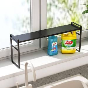 lot 11798 image: WOCHUANGSI 1pcs Small Narrow Tall Shelf for Windowsill Kitchen Organizer Window Sill Plant Shelf Stackable Shelves Bathroom Sill Thin Shelves for Narrow Spaces Counter Top Racks