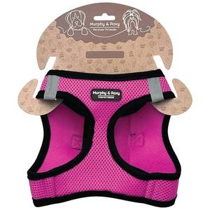 lot 12383 image: Murphy & Roxy No-Pull Dog Harness �� Adjustable Vest Harness with Reflective Trim for Small to Medium Dog Breeds �� Heavy-Duty and Comfortable for Walking, Training for Pets, Pink (Size S)