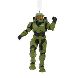lot 12387 image: Hallmark Halo Master Chief Christmas Ornament