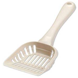 lot 12393 image: Petmate Litter Scoop for Cats, Large Size, Bleached Linen