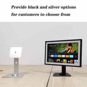 lot 14251 image: ATOPHK Aluminum Stand for Ech_ooo Show 15 & 21, Swivel & Tilt Adjustable with 360 Rotation & 50 Tilt, Compatible with Echo Show, Durable & Non-Slip Design, Silver