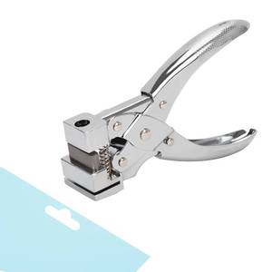 lot 14257 image: T-Slot Hole Punch Heavy Duty - Handheld Punch for ID Cards, Plastic, Cardstock, Cardboard & PVC - Sharp Visible Blade Edge, Durable Zinc Alloy Construction, Easy Spring Action for Fast, Clean Holes