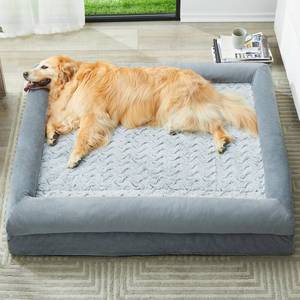 lot 15249 image: WNPETHOME XL Extra Large Dog Bed, Washable Dog Couch with Removable Waterproof Cover, Orthopedic Large Pet Sofa Bed with Bolster Sides for Sleeping