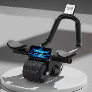 lot 15275 image: Bersauji 2025 New Ab Roller Wheel with Knee Mat &Timer, Automatic Rebound Abdominal Wheel, Ab Abdominal Exercise Roller with Elbow Support, Abs Workout Equipment Ab Exercise Roller for Women Men