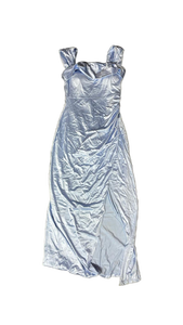lot 16438 image: Popilush Light Blue Satin Evening Gown XL