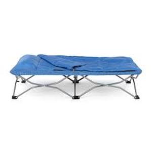 lot 1388 image: Regalo My Cot Deluxe Portable Child Bed - Navy Blue