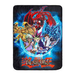 lot 2077 image: Yu gi oh Soft blanket and a man childs blanket