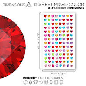 lot 10327 image: FaceGem London 12 sheet rhinestone