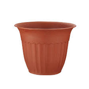 lot 11826 image: Pink And Purple Decorative Plant Pots with Wave Pattern