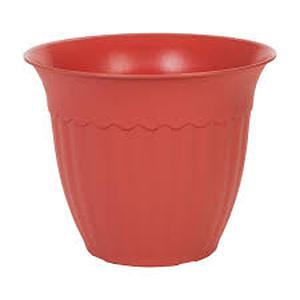 lot 11837 image: Pink And Black Decorative Planter Pots