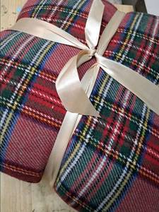 lot 3851 image: Nido Notte Italian Plaid Decorative Pillows Set of two