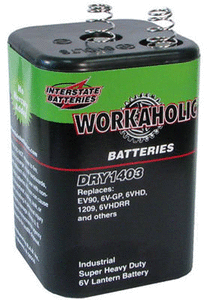 lot 4501 image: Interstate Batteries DRY1403 6V HD Lantern Battery