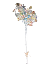 lot 5678 image: Iridescent decorative foilage set of three