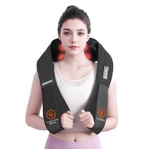 lot 5704 image: AMZPONY� Cordless Neck Massager for Pain Relief Deep Tissue, Rechargeable Shiatsu Neck and Back Massager with Heat Kneading Shoulder Massage for Body Muscle Pain Relief,Gifts for Dad Mom Friends
