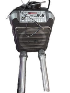 lot 5708 image: Portable Karaoke Machine Set with Microphones