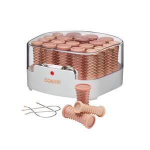 lot 5741 image: Conair Double Ceramic Hot Rollers for Long, Medium, and All Hair - Hair Curler - Hair Roller Clips Included - 12 inch, 34 inch, and 1 inch Rollers