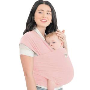 lot 6327 image: KeaBabies Baby Wrap Carrier - All in 1 Original Baby Carrier Newborn to Toddler Sling, Easy to Wear, Hands Free Bonding, Lightweight, Breathable Infant Wraps (Dusty Pink)