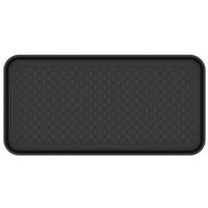 lot 7543 image: Ottomanson Multi-Purpose Indoor & Outdoor Waterproof Tray  30  X 15   Black