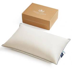 lot 7580 image: Pacific Coast Down Pillow, Luxury Hotel Collection Bed Pillow for Sleeping with Organic Cotton Shell, Suit for Back and Stomach Sleepers, Queen Size