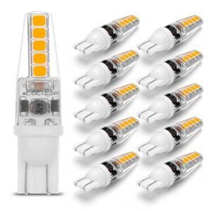 lot 8441 image: 12 Volt Low Voltage Wedge Base Led Landscape Bulbs T5 T10 3W 300lm,T5 Malibu Path Garden Light Bulbs,921 922 912 194 168 T10 RV Camper Trailer Motorhome Marine Boat Dome Light,2700K Warm White,10 Pack