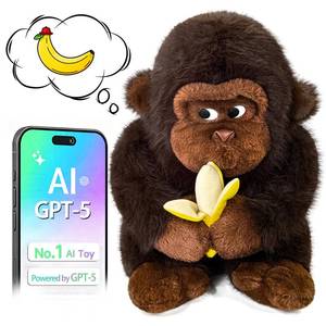 lot 9929 image: AI Talking Interactive Toy Figure, ChatGPT Large Smart Stuffed Animal Gorilla with Real Time Voice, Educational Companion Toy for Girls and Boys,Christmas Gift for Kids,Seniors & Elderly.