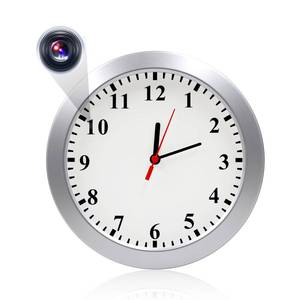 lot 10370 image: Nanny Cam 1080P HD Clock Hidden Camera Motion Detection Loop Recording Small Video Camera for Office, Indoor Security Camera No WiFi Function