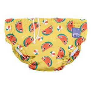 lot 10380 image: Bambino Mio Reusable Swim Diaper, Mellow Melon, Large (1-2 Years)