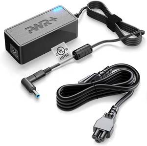 lot 10385 image: Replacement for HP Laptop Charger 65W 45W Computer Charger Smart Blue Tip Power Adapter - UL Listed, Extra Long Cord, Fast Charge