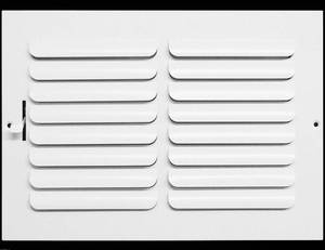 lot 11841 image: HVAC Premium 12w X 10h Duct Opening 3-Way Fixed Curved Blade Air Supply Diffuser Register Vent Cover Grille Outer Dimensions 13.75W X 11.75H