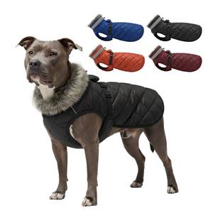 lot 11842 image: LUVMOJO Dog Winter Coat for XX-Large Dogs, Waterproof Doggie Jacket for Male & Female Pet, Reflective Doggy Clothes with Fur Collar, Fleece-Lined Cold Weather Pets Apparel,Warm Costumes for Pup, XXL