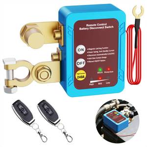 lot 11851 image: MNJ Motor Kill Switch for Car, 12V 240A Car Battery Remote Disconnect Switch, Smart Voltage Car Kill Switch Anti-Theft Battery Shut Off Switch for Auto Truck Marine RV ATV