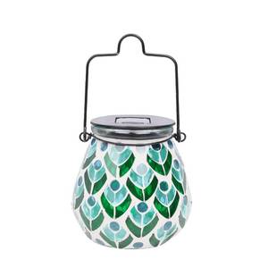 lot 11856 image: Bshine Mosaic Solar Lantern Outdoor Hanging Waterproof, Mosaic Light Indoor Decorative Table, Garden Decor for Yard Outside, Path, Pathway, Courtyard, Lawn,Light Up Christmas Decor Outdoor