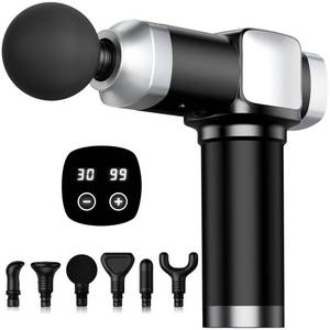 lot 11857 image: CAMEFER Deep Tissue Massage Gun, Portable Percussion Electric Muscle Massager for Pain Relief, Handheld Massagers with 30 Speeds & 6 Attachments for Back and Neck, Gifts for Men Women