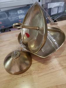 lot 11865 image: Brass Anchor Door Stop