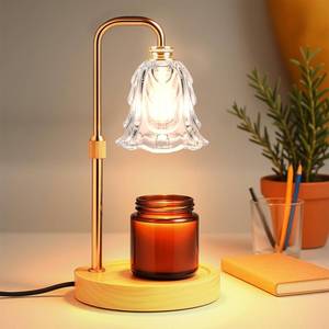 lot 11872 image: EPIMA Candle Warmer Lamp with Timer and Dimmer, Electric Wax Warmers for Scented Candles with 5 Brightness Settings, Anti-Glare Lamp with Adjustable Height, Home Decor, Gift for Valentines, Birthday