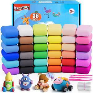 lot 11897 image: ifergoo Air Dry Clay, 36 Colors Magic Foam DIY Molding Clay for Slime add ins & Slime Supplies, Easy to use, Great Gift for Kids