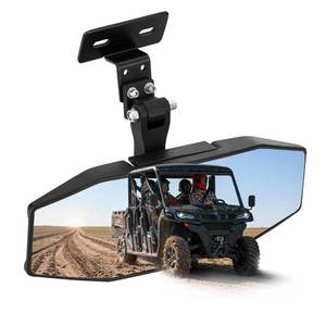 lot 11911 image: ZIDIYORUO Upgreaded UTV Rearview Mirror Compatible with CFMOTO UFORCE 10001000 XL & Polaris Ranger 1000 XP 900 XP 500 570  Crew, Solid Stable & Wide View Convex Uforce Center Rearview Mirror
