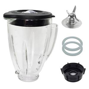 lot 11928 image: 6 Cup Blender Glass Jar with Blade, Blender Replacement Parts for Aspas Para Licuadora Oster Osterizer Classic Series (NOT fit Pro, Master or Versa models)