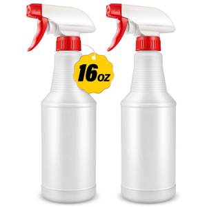 lot 11960 image: DIYSELF Spray Bottle 2 Pack Plastic Spray Bottles for Cleaning, 16oz500ml Empty Spray Bottles for Liquids, Heavy Duty Spray Bottle for Plants, Pets, Alcohol, Leak-Proof Squirt Bottles for Lab Reagent