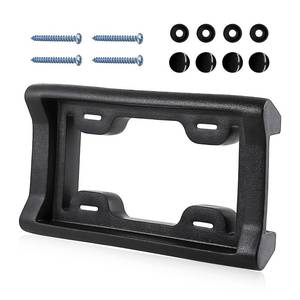 lot 12265 image: JNXIJ License Plate Bumper Guard, 2.2 Thick Heavy Duty License Plate Mount Protector with Screws, Flexible EVA Tag Frame Protects Bumper from Scratches for Sedans Trucks SUVs