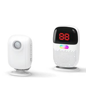 lot 12266 image: PILSAMAS Wireless Bed Alarms for Elderly Dementia Patients with Motion Sensor & Clip-On Caregiver Pager - Sensor ID Display, 1000ft Range, Room Exit & Fall Alert Devices for Elderly No Month Fee