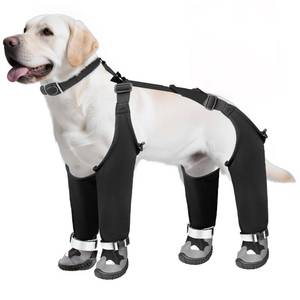lot 12418 image: Dog Suspender Boots, Waterproof Dog Rain Boots, Puppy Snow Shoes for Winter, Anti Dirt Pants with Shoes, Adjustable Suspender Pants for Outdoor Walking & Paw Protectors