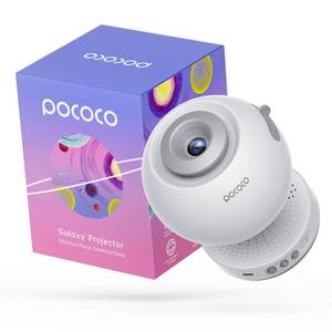 lot 12452 image: POCOCO Galaxy Star Projector with 2M-Pixel Lens & 5K Discs  Home Planetarium Projector for Relaxation, Study, and Sleep Aid  Includes 2 Films  Ideal Gift