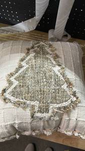 lot 13344 image: Retreat by Secret Celebrity Christmas Tree Throw Pillow