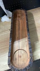 lot 13348 image: Natural Edge Wood tray