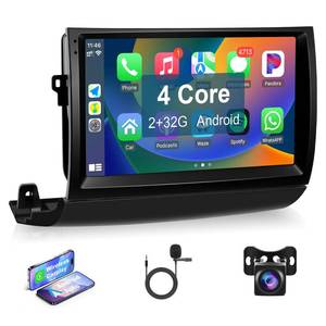 lot 13364 image: Leadfan Car Radio Stereo for Toyota Prius 2004 2005 2006 2007 2008 2009 with Wireless CarPlay Android Auto, 9 IPS TouchScreen with Bluetooth GPS Navigation WIFI FM MIC Backup Camera 232G(Non-J.B.L)