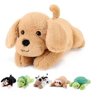 lot 13367 image: gnomantic Yellow Lab Weighted Stuffed Animals - 22 Inch 4.5 Pounds Weighted Plushies Labradoodle Stuffed Animals - Big Dog Plush Pillow - Cute Plush Toys Gifts for Kids & Adults (22 4.5 lbs)
