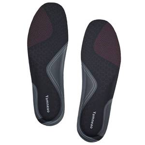 lot 14350 image: Yamneao Memory Foam Insoles for Womens Mens Kids, Comfortable Replacement Insoles for Walking, Running, Sneaker, Hiking, Work Boot Cushioning Shoe Insert Black Mens (5)