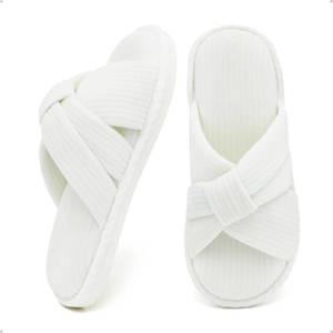 lot 14353 image: Gecgucy House Slippers for Women Indoor Cute Comfy Open Toe Crossband Slipper for Woman Girls and Ladies use in Bedroom, Living room and Outdoor around the Home